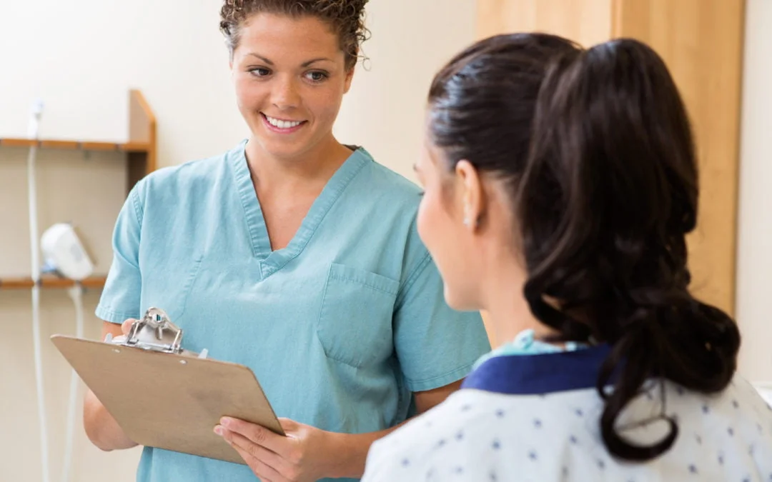 consultation with patient